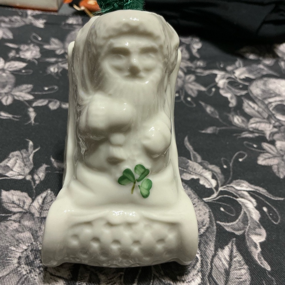 Belleek Santa Ornament